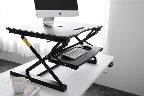 M01-2 Standing Desk Riser with Deep Keyboard Tray for Laptop